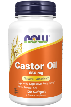 Now Castor Oil Softgels 120's